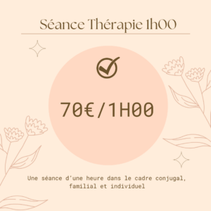 Séance thérapie 1h00